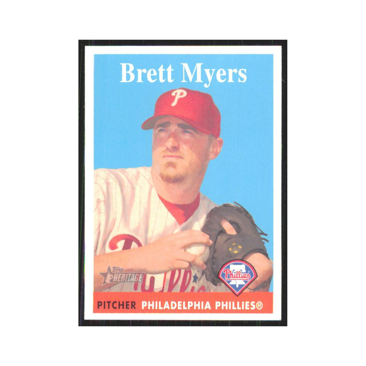 Brett Myers 2007 Topps Heritage #326 Philadelphia Phillies Baseball Card NM