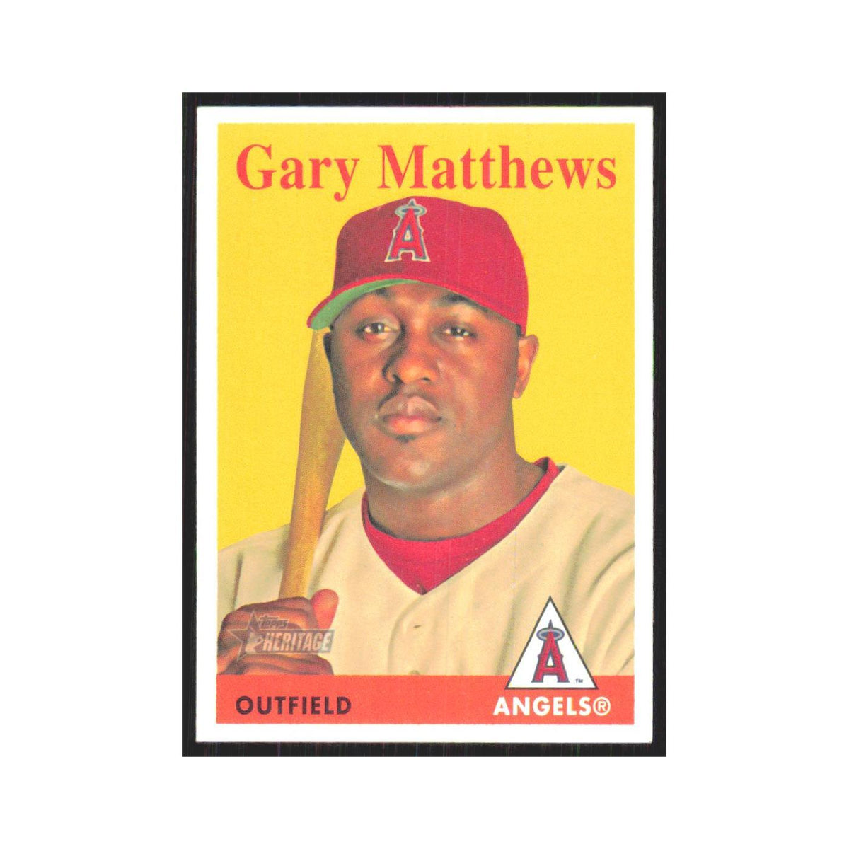 Gary Matthews 2007 Topps Heritage #288 Los Angeles Angels Baseball Card NM