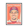 Javier Valentin 2007 Topps Heritage #318 Cincinnati Reds Baseball Card NM
