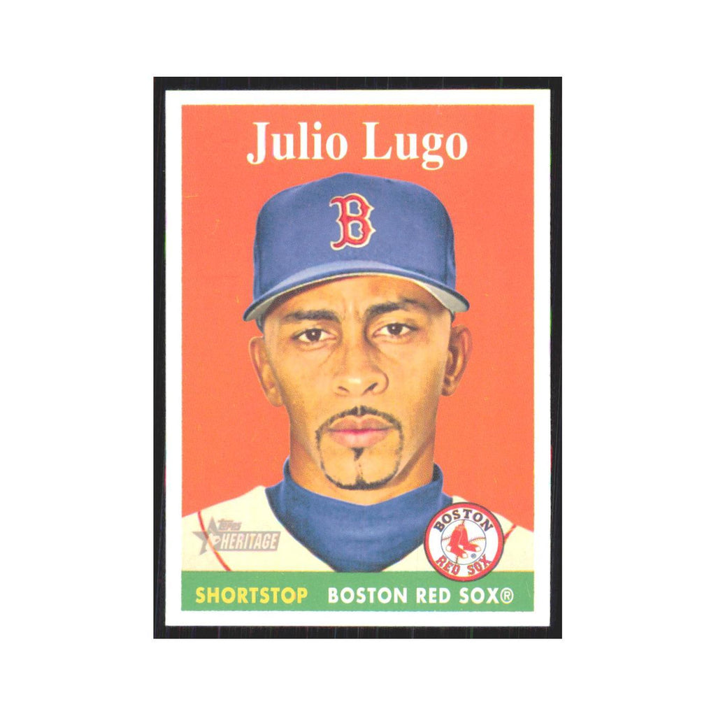 Julio Lugo 2007 Topps Heritage #235 Boston Red Sox Baseball Card NM
