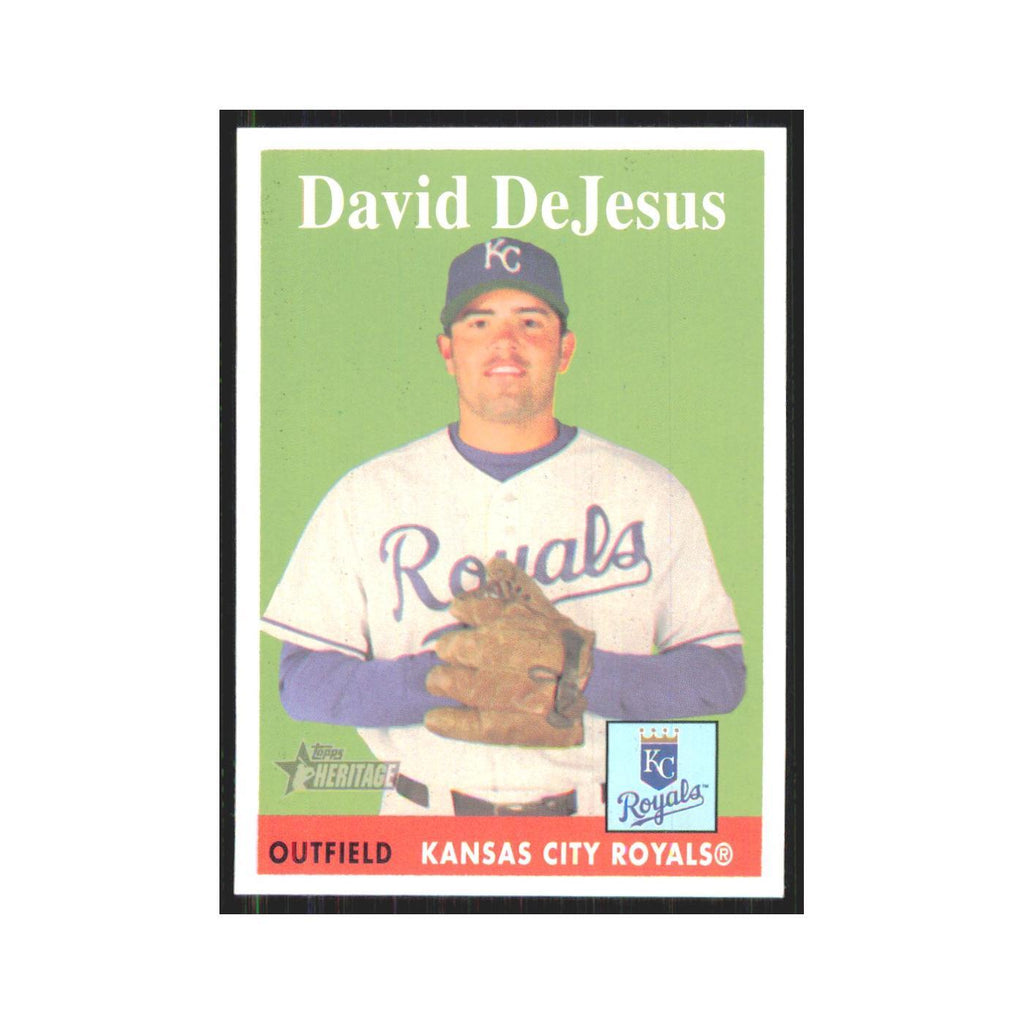 David DeJesus 2007 Topps Heritage #91 Kansas City Royals Baseball Card NM