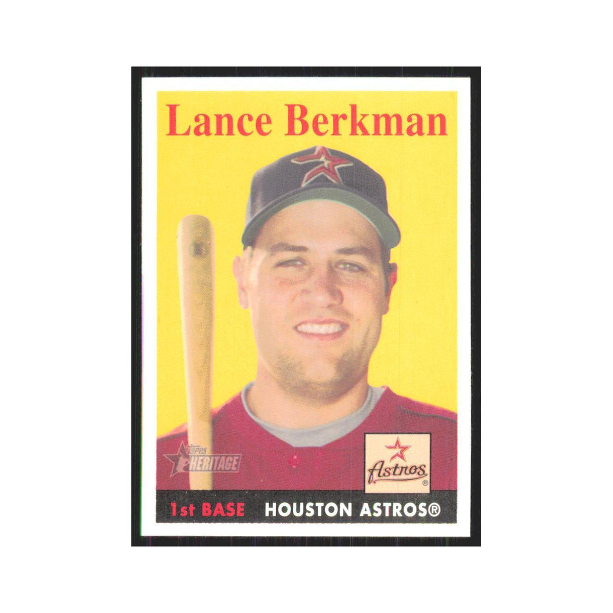Lance Berkman 2007 Topps Heritage #323 Houston Astros Baseball Card NM