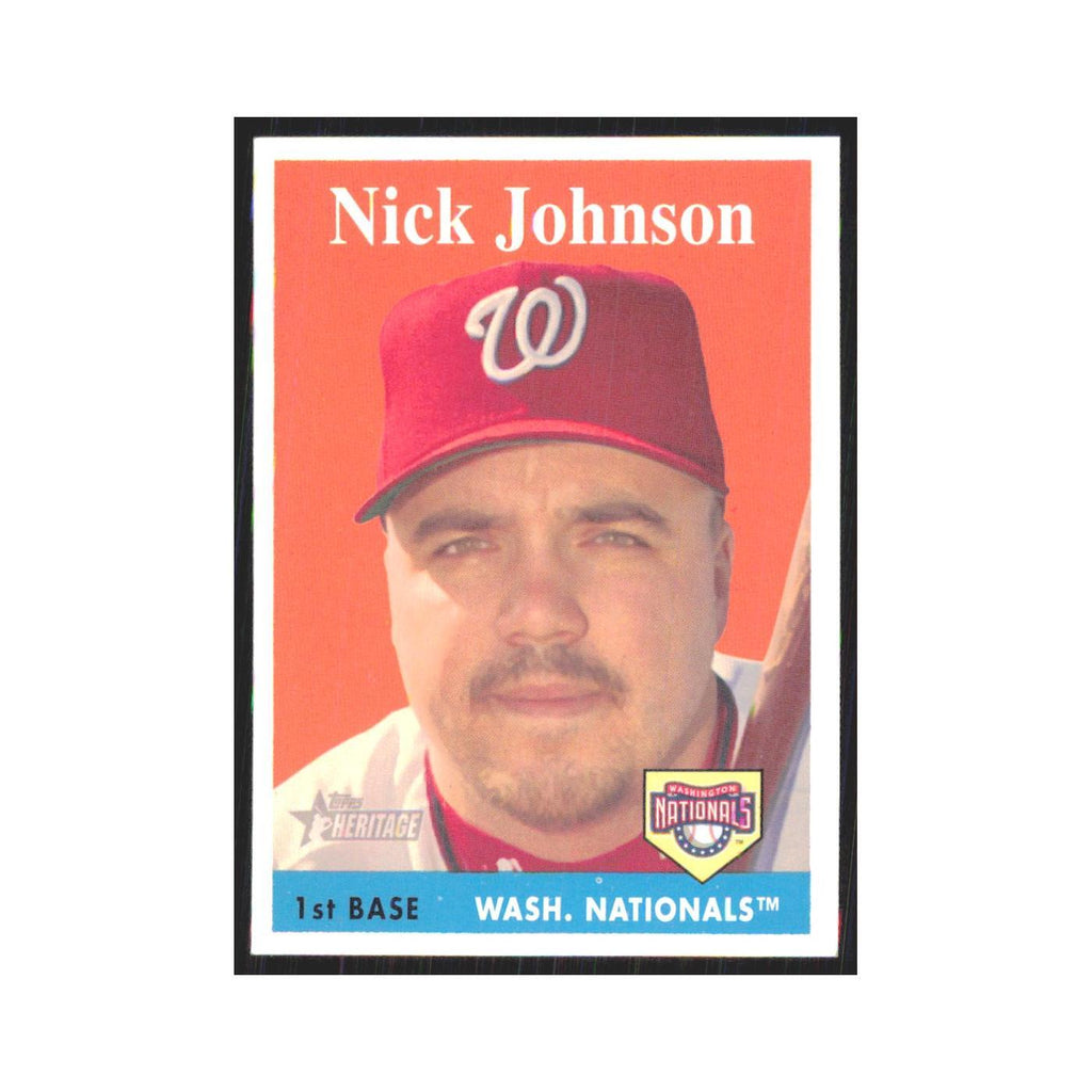 Nick Johnson 2007 Topps Heritage #278 Washington Nationals Baseball Card NM