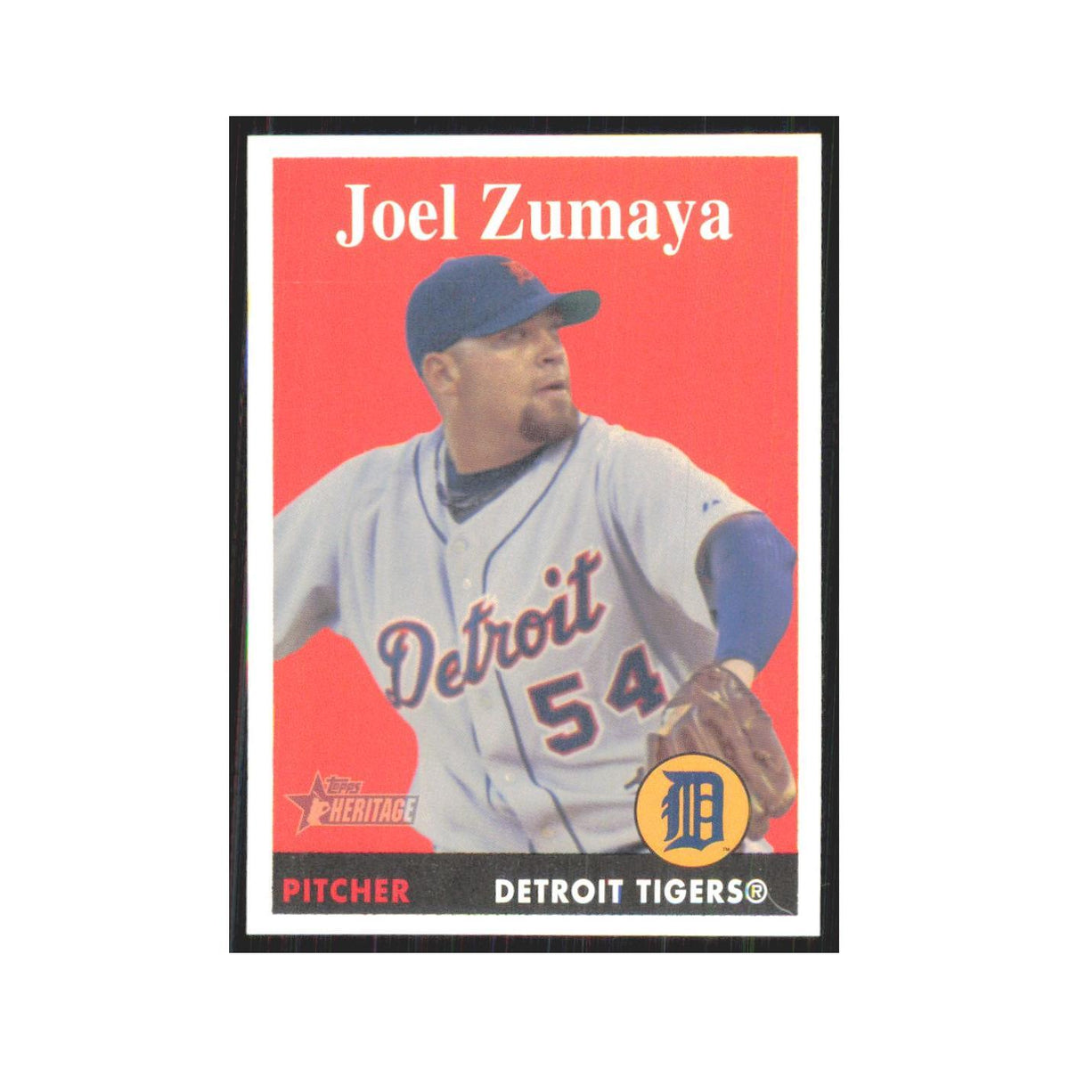 Joel Zumaya 2007 Topps Heritage #46 Detroit Tigers Baseball Card NM