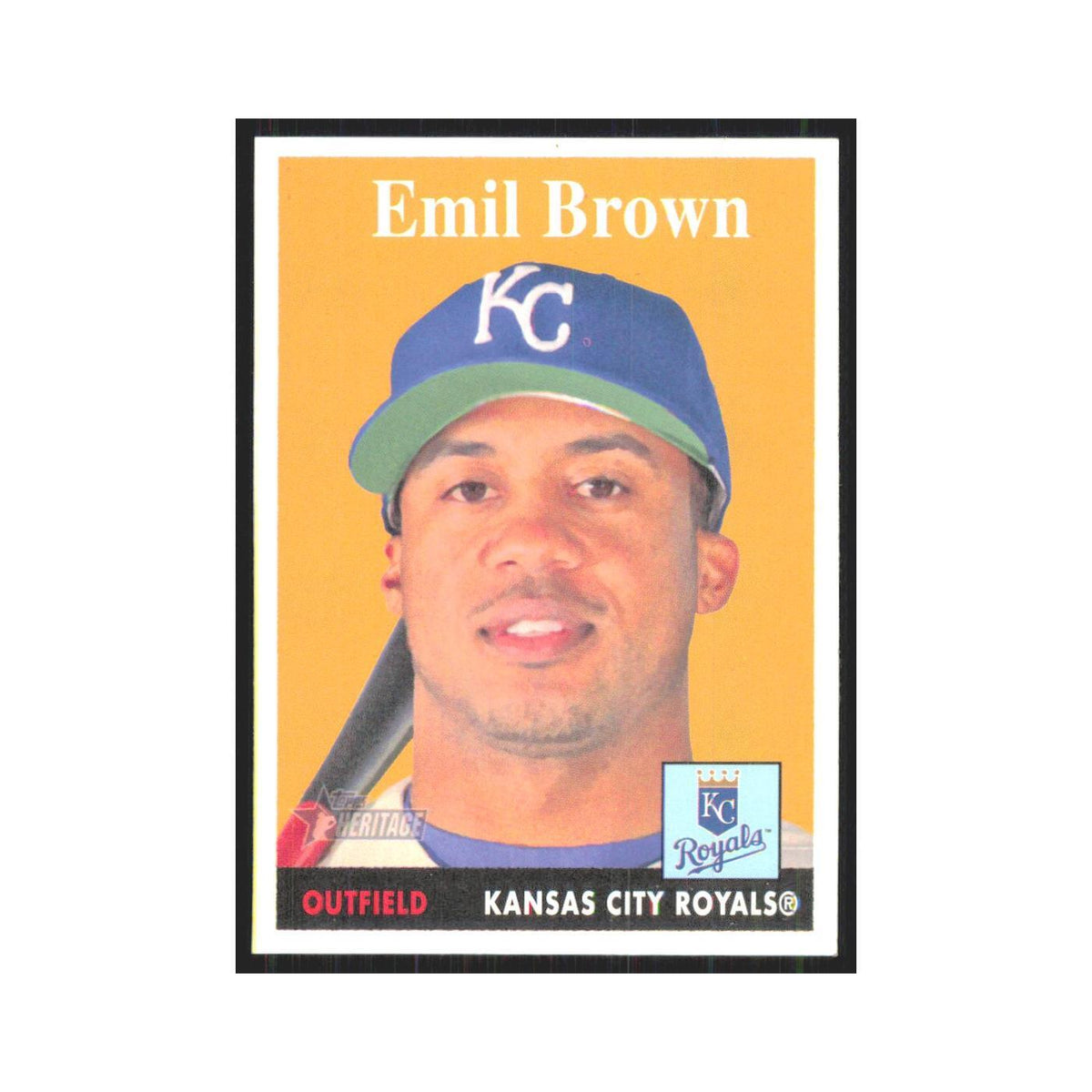 Emil Brown 2007 Topps Heritage #69 Kansas City Royals Baseball Card NM