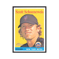 Scott Schoeneweis 2007 Topps Heritage #300 New York Mets Baseball Card NM
