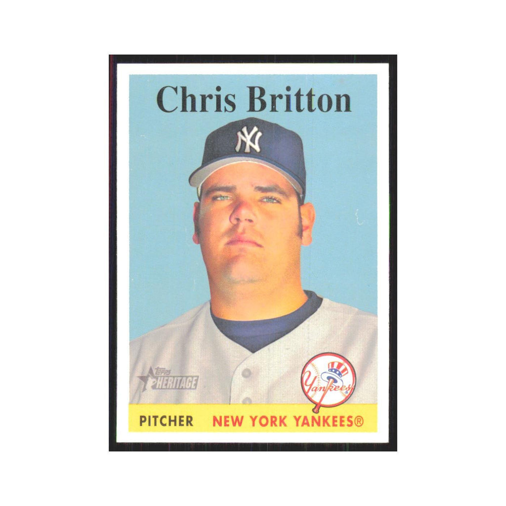 Chris Britton 2007 Topps Heritage #307 New York Yankees Baseball Card NM