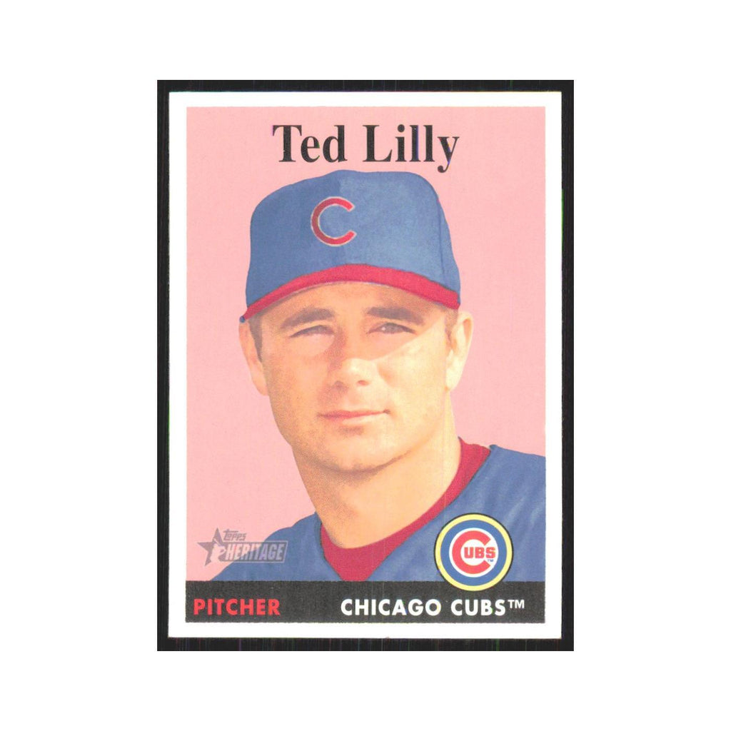 Ted Lilly 2007 Topps Heritage #245 Chicago Cubs Baseball Card NM