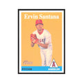 Ervin Santana 2007 Topps Heritage #264 Los Angeles Angels Baseball Card NM