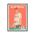 Jered Weaver 2007 Topps Heritage #80 Los Angeles Angels Baseball Card NM