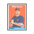 Phil Nevin 2007 Topps Heritage #269 Minnesota Twins Baseball Card NM
