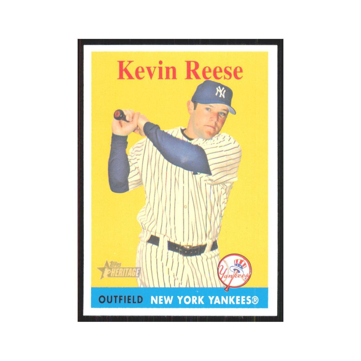 Kevin Reese 2007 Topps Heritage #54 New York Yankees Baseball Card NM
