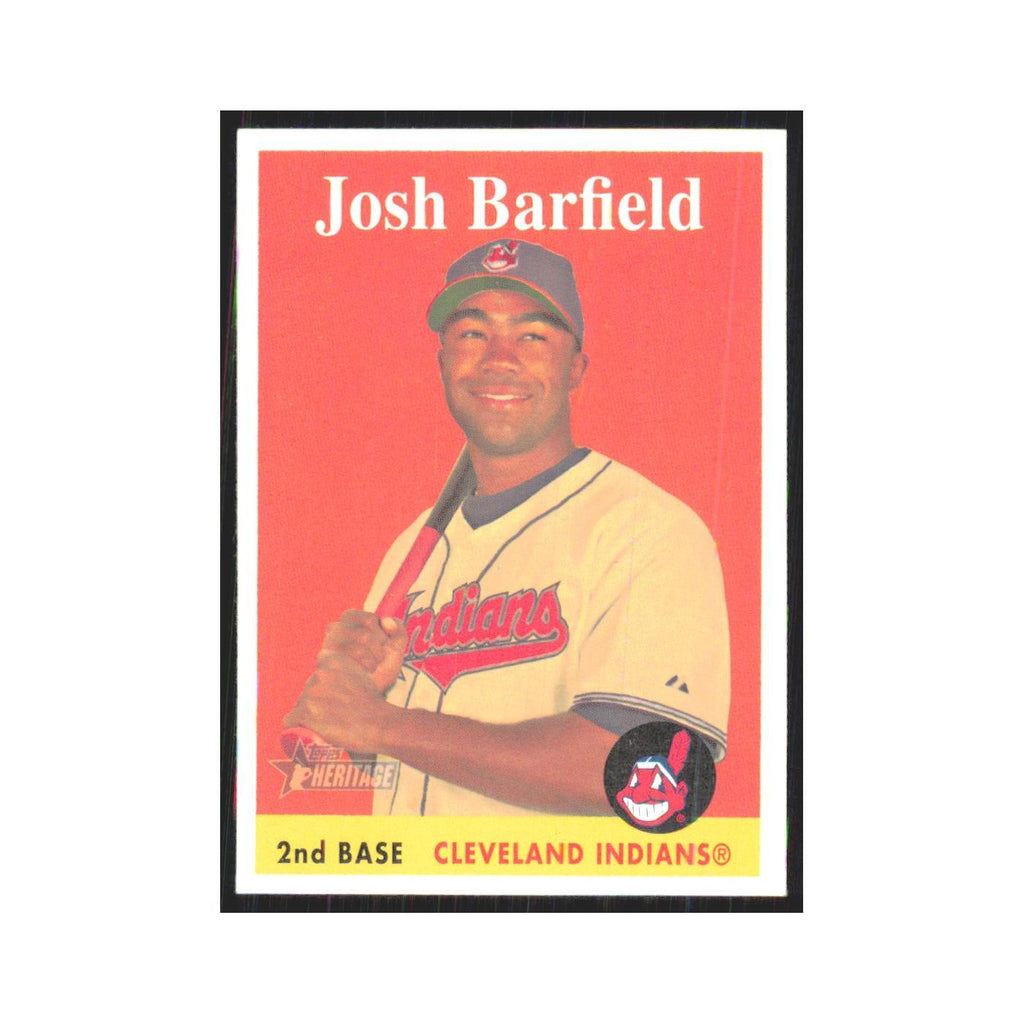 Josh Barfield 2007 Topps Heritage #62 Cleveland Indians Baseball Card NM