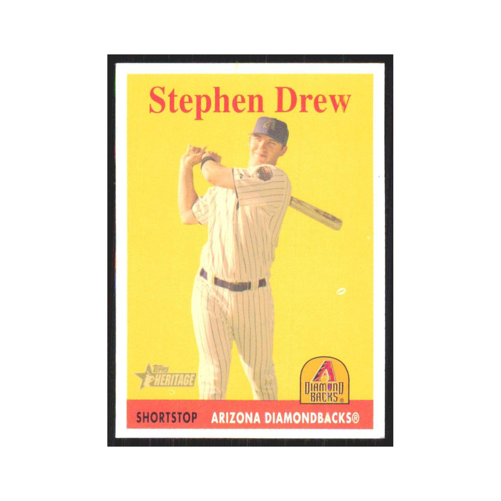 Stephen Drew 2007 Topps Heritage #81 Arizona Diamondbacks Baseball Card NM