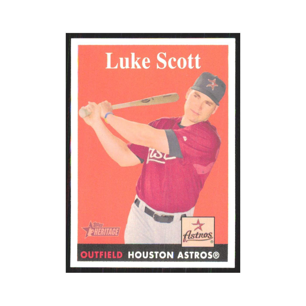 Luke Scott 2007 Topps Heritage #317 Houston Astros Baseball Card NM