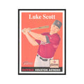 Luke Scott 2007 Topps Heritage #317 Houston Astros Baseball Card NM