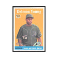 Delmon Young 2007 Topps Heritage #47 Tampa Bay Devil Rays Baseball Card NM