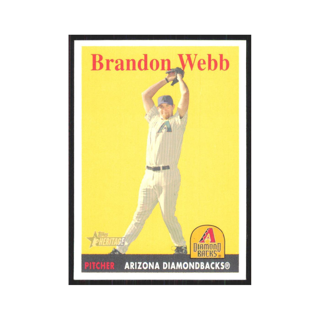 Brandon Webb 2007 Topps Heritage #340 Arizona Diamondbacks Baseball Card NM