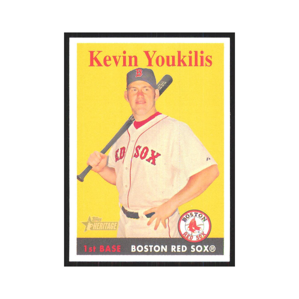 Kevin Youkilis 2007 Topps Heritage #162 Boston Red Sox Baseball Card NM