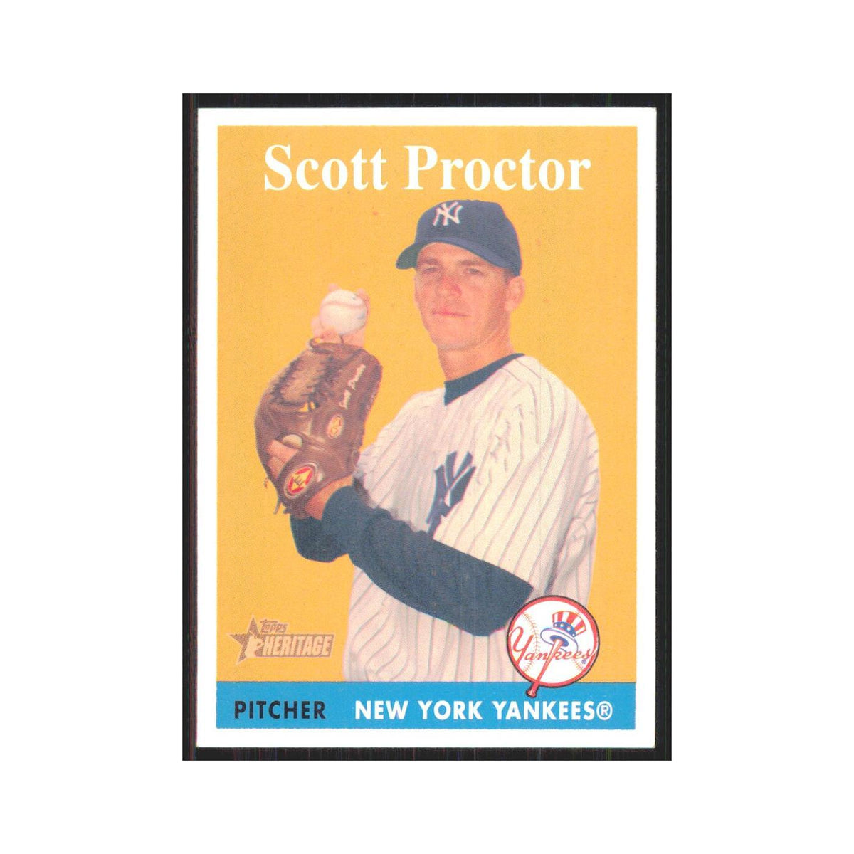 Scott Proctor 2007 Topps Heritage #43 New York Yankees Baseball Card NM