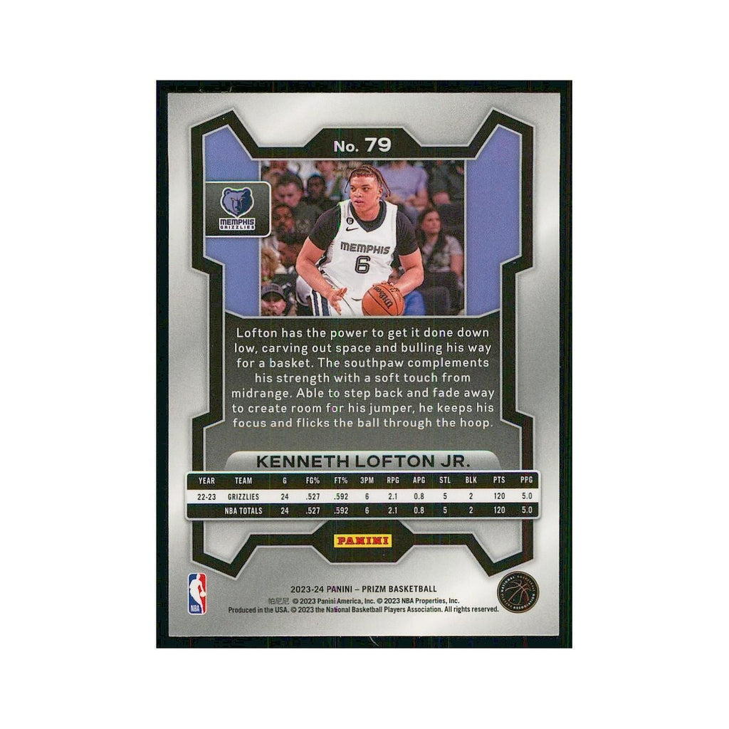 2023 Panini Prizm Kenneth Lofton Jr. Grizzlies #79
