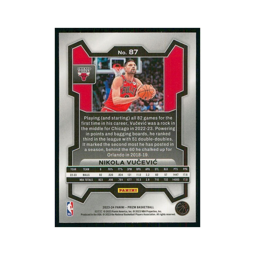 2023 Panini Prizm Nikola Vucevic Bulls #87