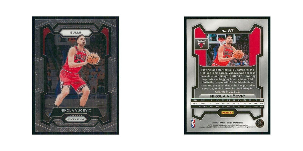 2023 Panini Prizm Nikola Vucevic Bulls #87