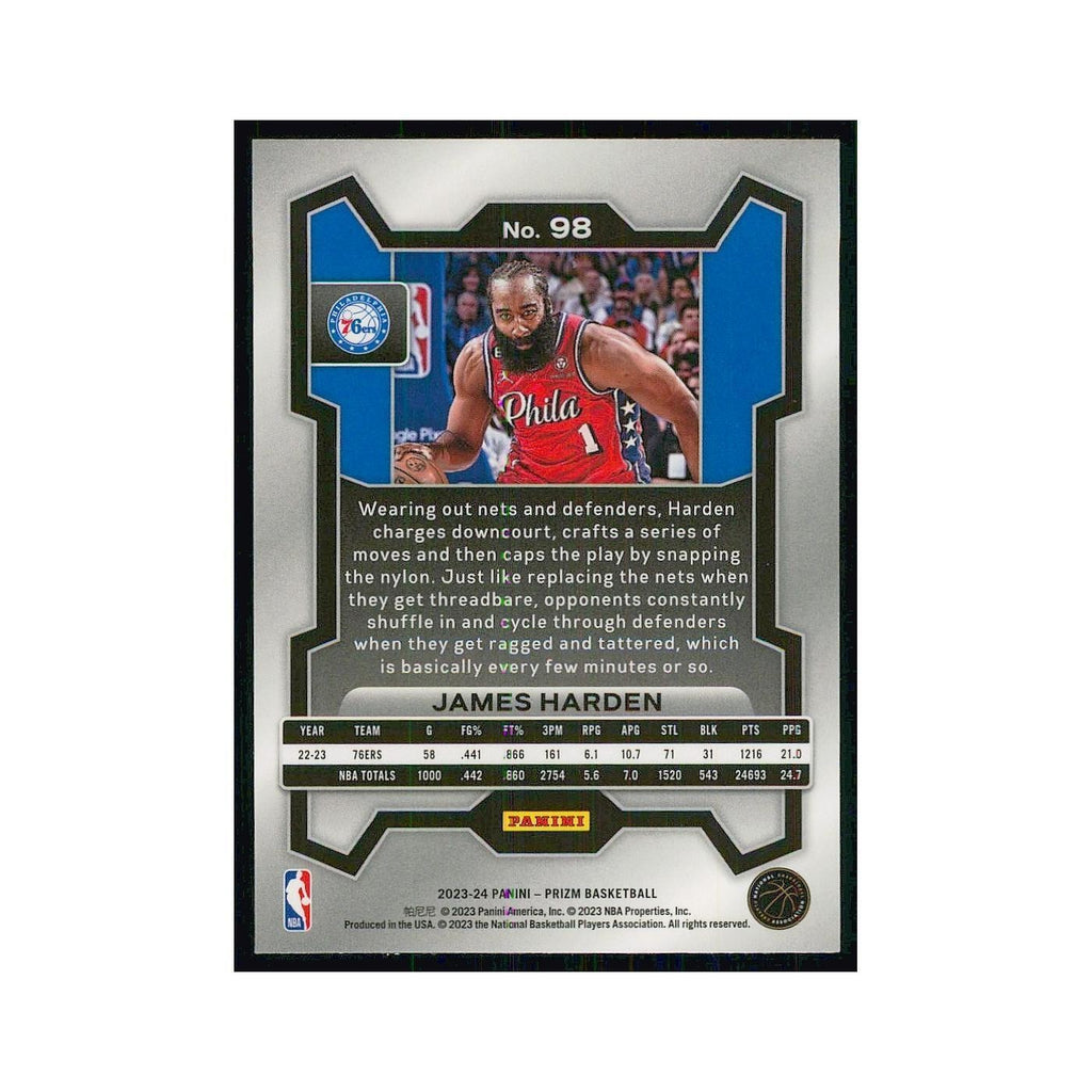 2023 Panini Prizm James Harden 76ers #98