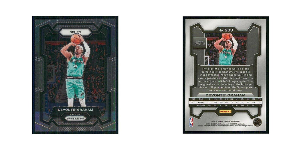 2023 Panini Prizm Devonte' Graham Spurs #233
