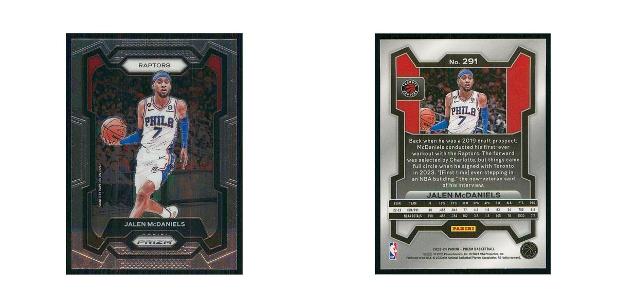 2023 Panini Prizm Jalen McDaniels Raptors #291