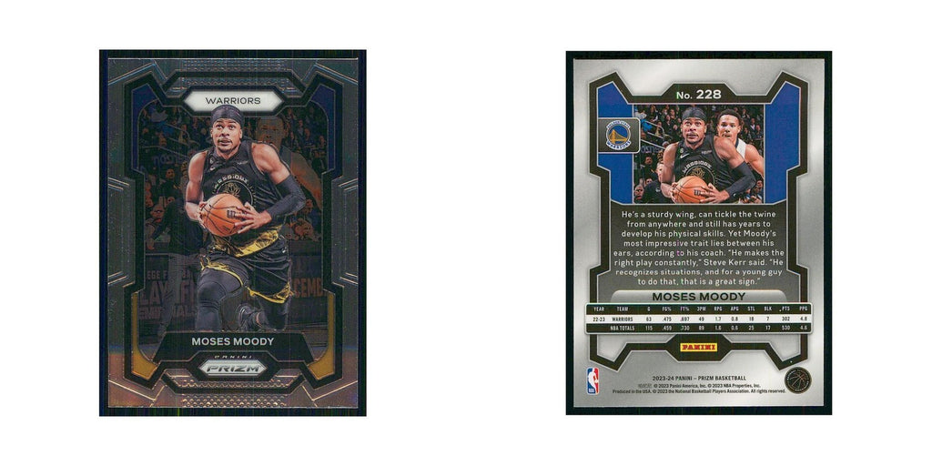 2023 Panini Prizm Moses Moody Golden State Warriors #228