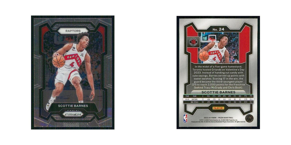 2023 Panini Prizm Scottie Barnes Raptors #24