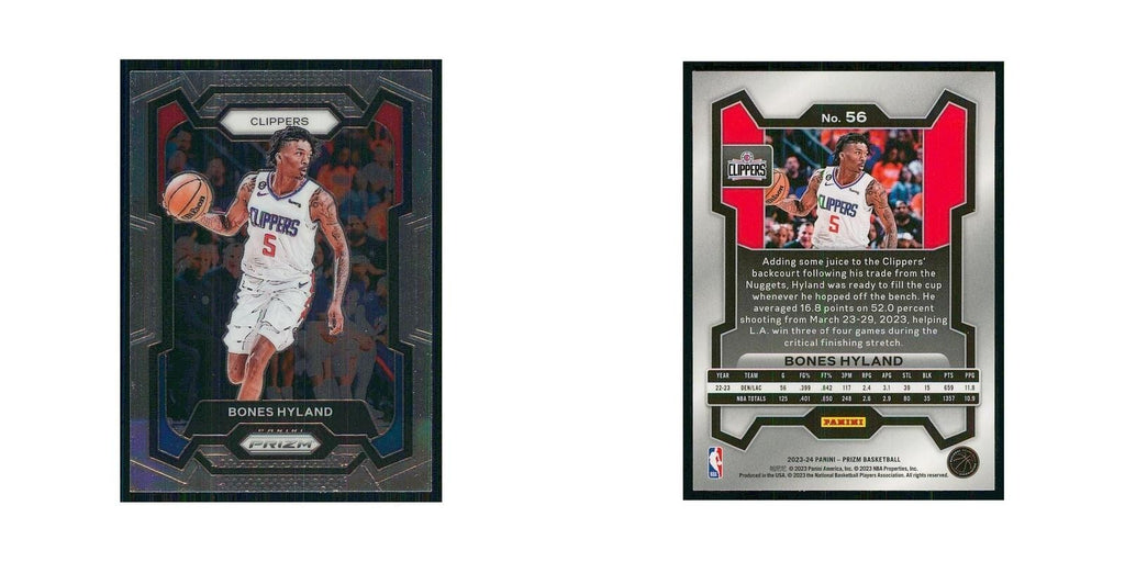 2023 Panini Prizm Bones Hyland Clippers #56