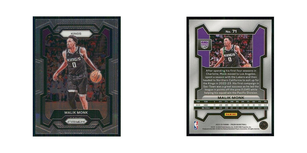 2023 Panini Prizm Malik Monk Kings #71