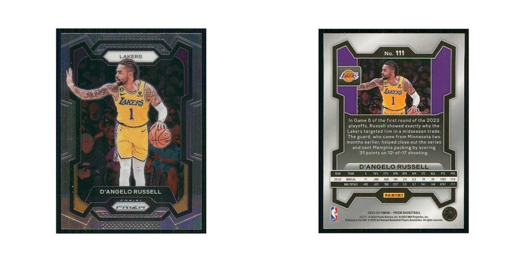2023 Panini Prizm D'Angelo Russell Lakers #111