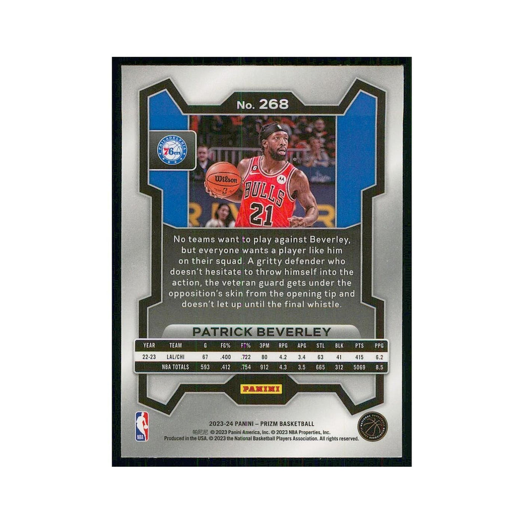 2023 Panini Prizm Patrick Beverley 76ers #268
