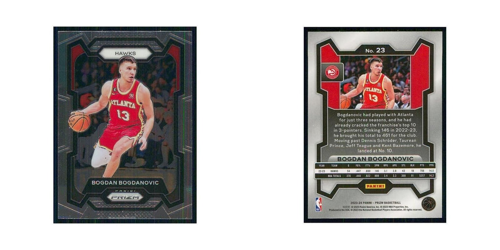 2023 Panini Prizm Bogdan Bogdanovic Hawks #23
