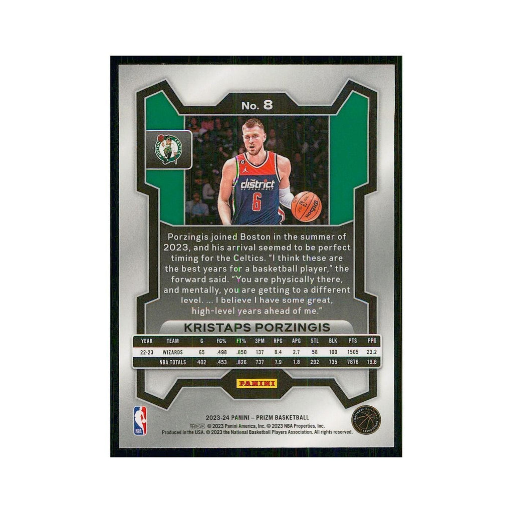 2023 Panini Prizm Kristaps Porzingis Celtics #8