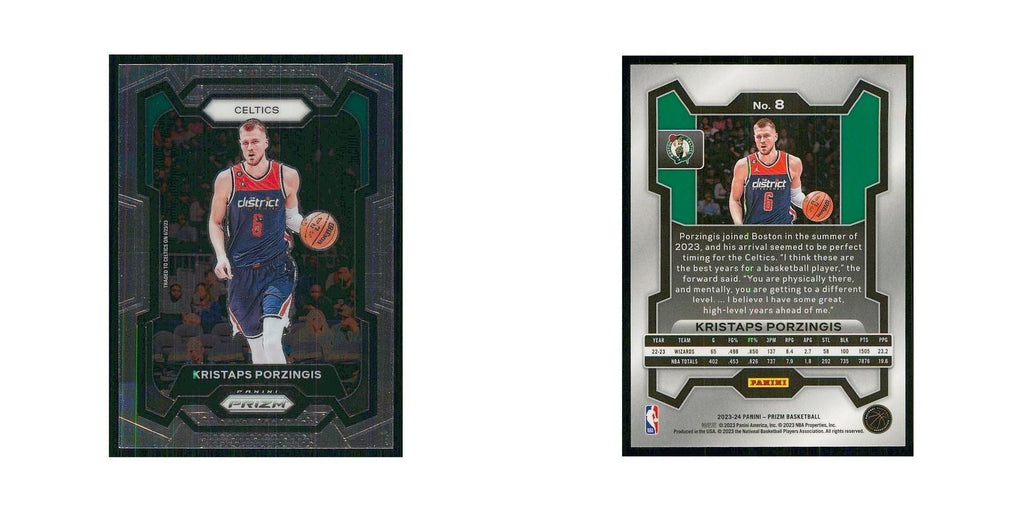 2023 Panini Prizm Kristaps Porzingis Celtics #8