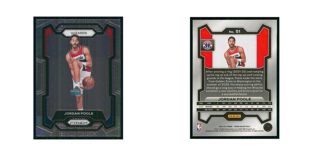 2023 Panini Prizm Jordan Poole Wizards #51