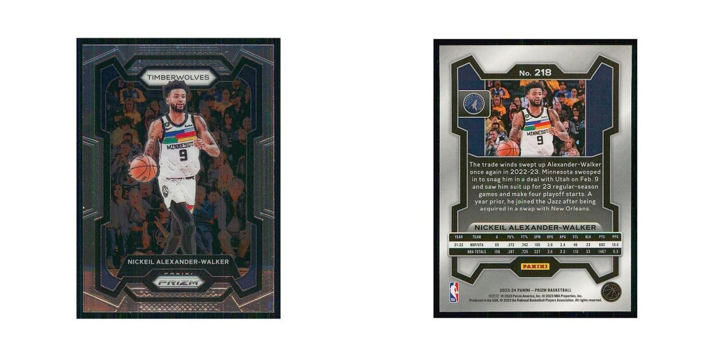 2023 Panini Prizm Nickeil Alexander-Walker Timberwolves #218