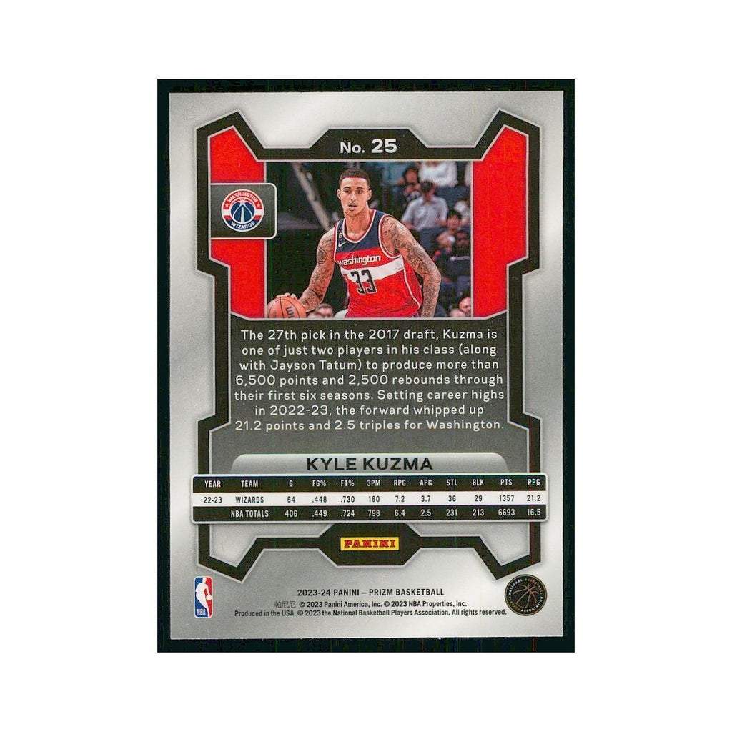 2023 Panini Prizm Kyle Kuzma Wizards #25