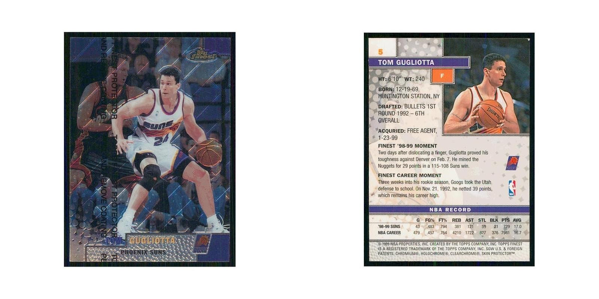 1999 Finest w Coating Tom Gugliotta Suns #5