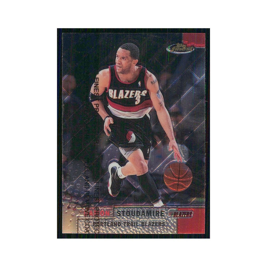 1999 Finest w Coating Damon Stoudamire Blazers #69