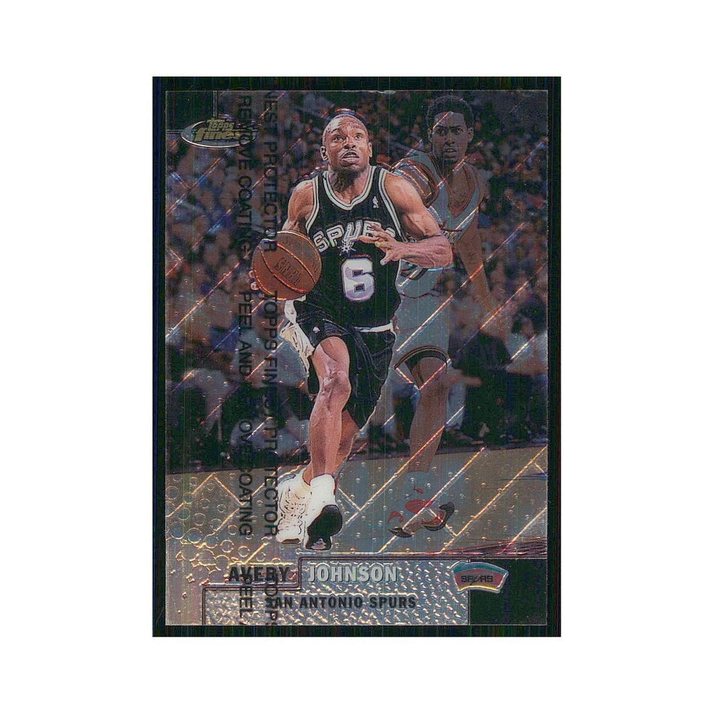 1999 Finest w Coating Avery Johnson Spurs #37
