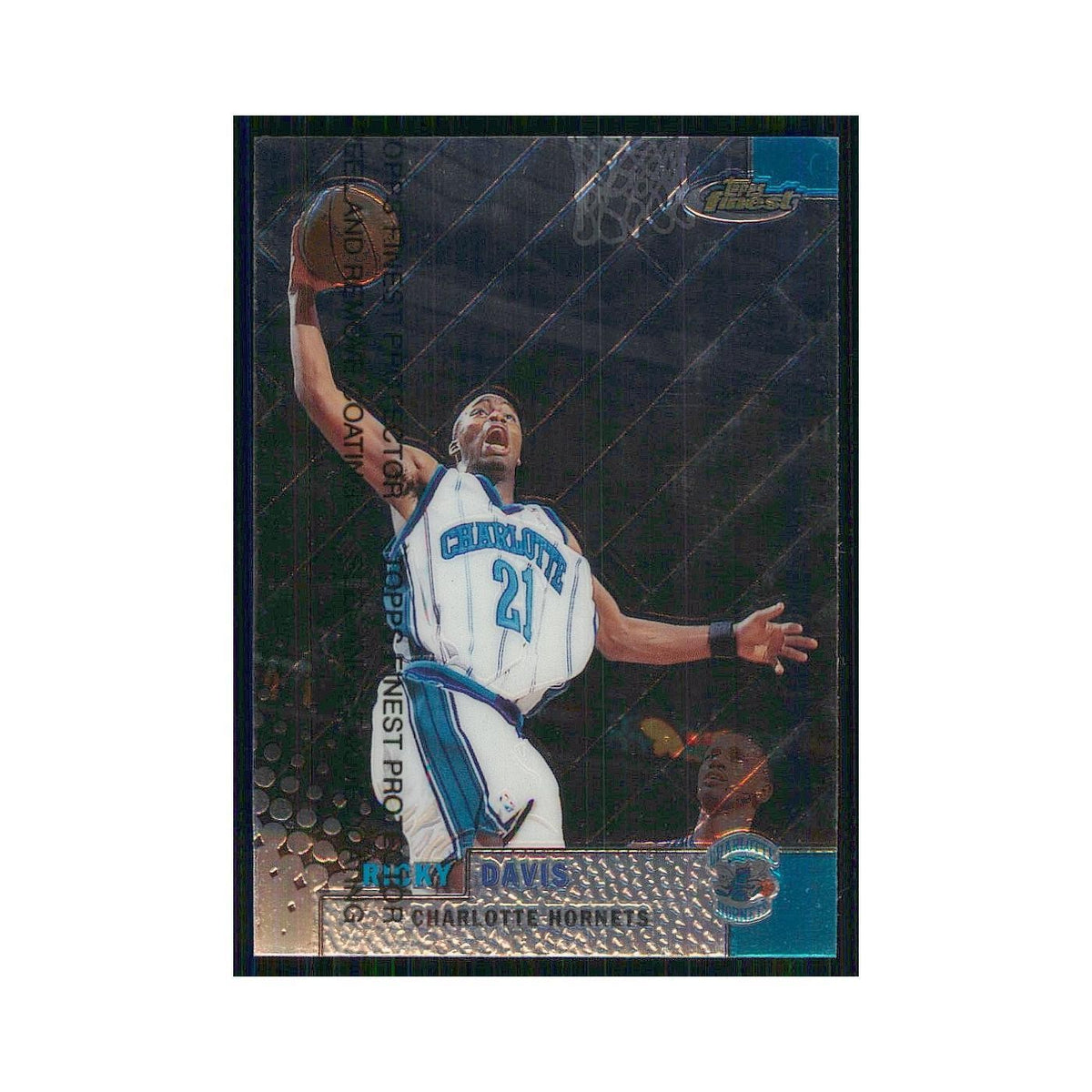 1999 Finest w Coating Ricky Davis Hornets #73