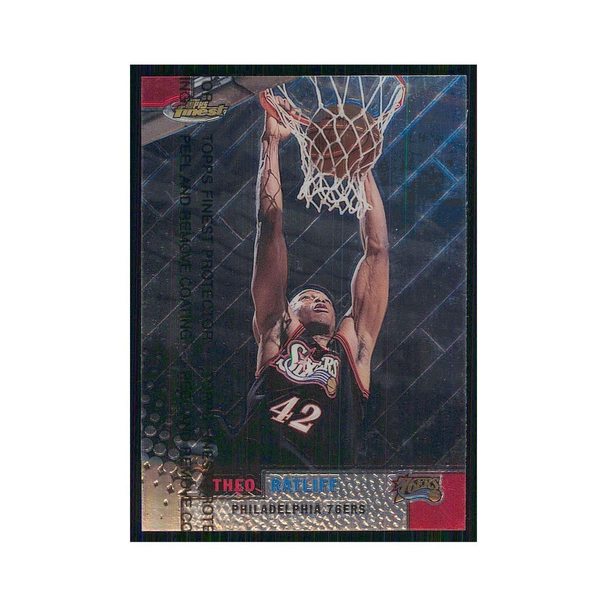 1999 Finest w Coating Theo Ratliff 76ers #91
