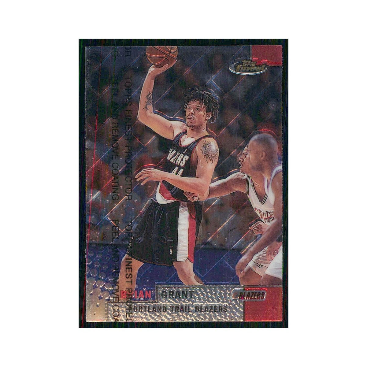 1999 Finest w Coating Brian Grant Blazers #79