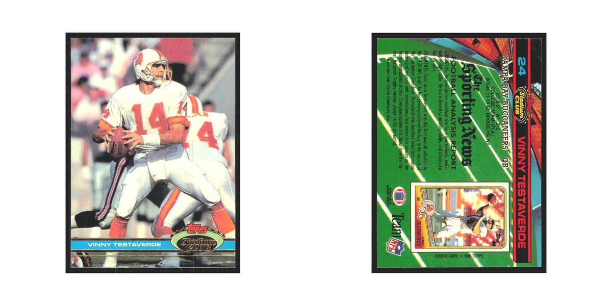 1991 Stadium Club Vinny Testaverde Buccaneers #24