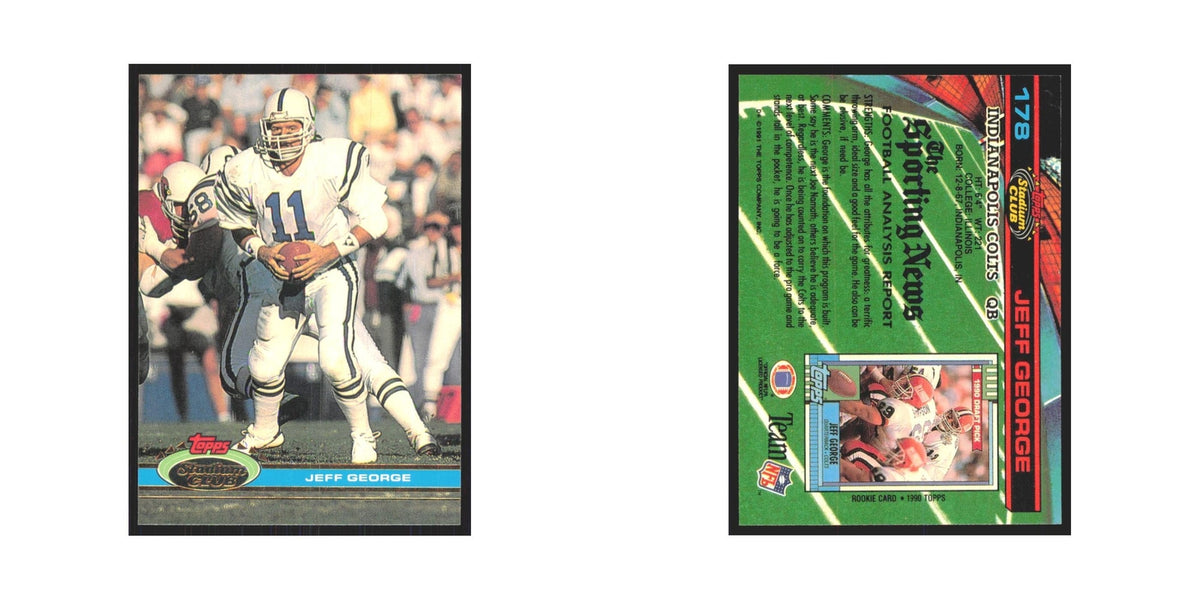 1991 Stadium Club Jeff George Colts #178